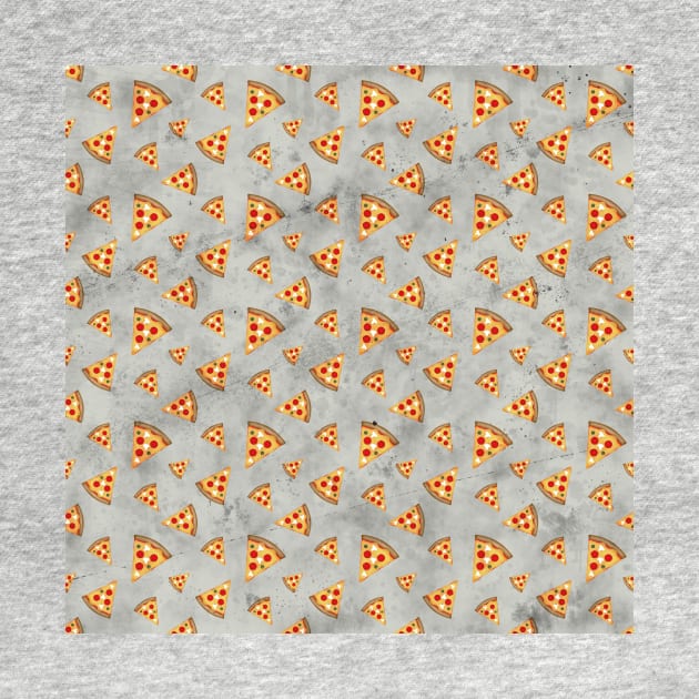 Cool pizza slices vintage gray pattern by PLdesign